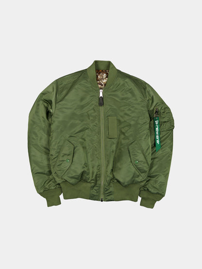 ALPHA X NEW ERA X REALTREE CAMO MA-1 BOMBER JACKET