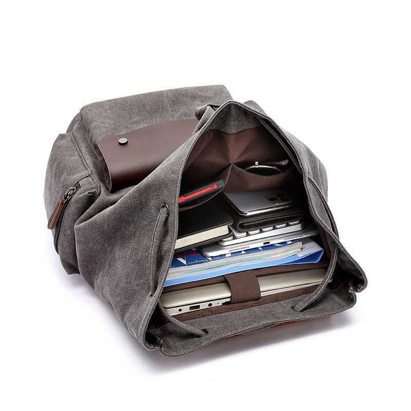 Vintage Canvas Backpack High Quality Business Travel Computer Bag