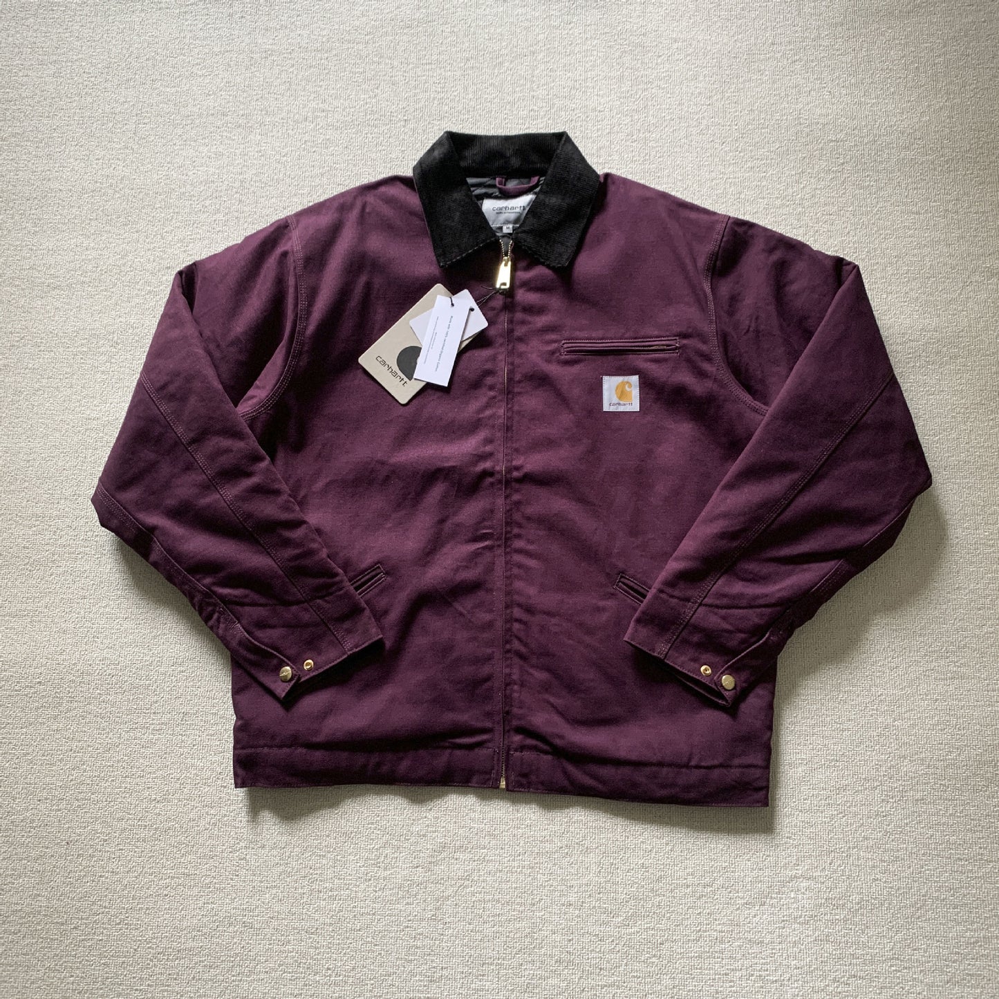 Carhartt  Wip Og Detroit Jacket Detroit J01 Felt Lined Jacket Lapel Coat