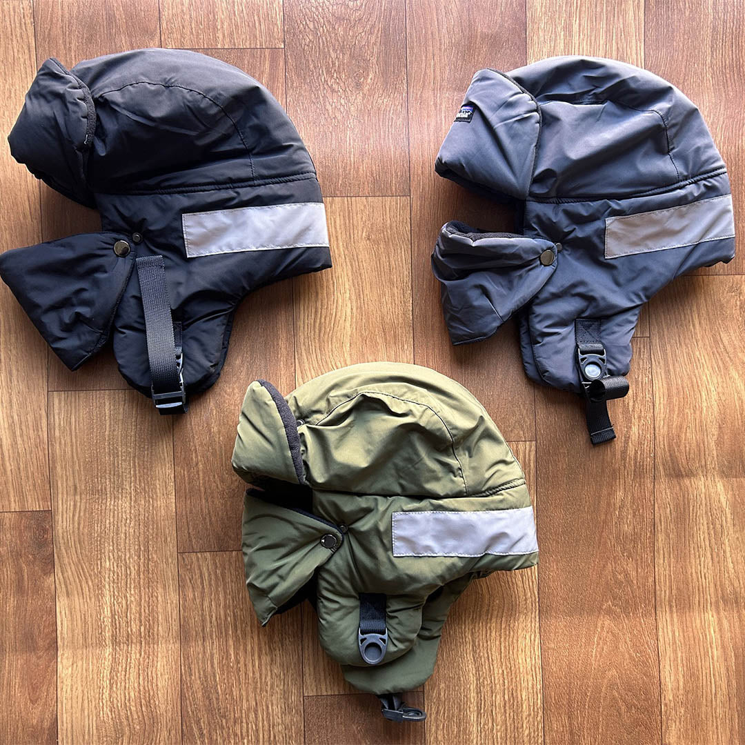 outdoor Thickened Down Hat for Outdoor Waterproof and Stain-resistant Cycling Cold-proof Neck Guard