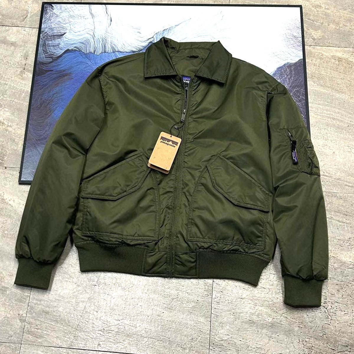 Outdoor outdoor Vintage Bomber Jacket Lapel Baseball Jacket Cargo Jacket