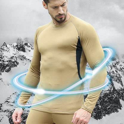 Tactical Fleece Warm Underwear Set Quick Dry Cycling Outdoor Winter Wear