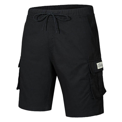 Camuflaje de algodón de carga de carga para hombres pantalones cortos de talla grande