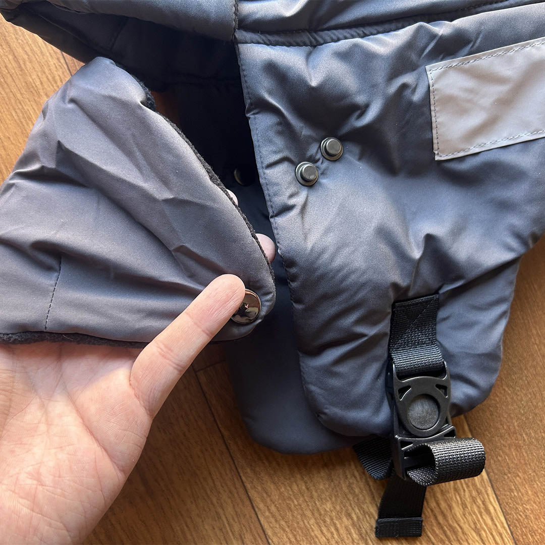 outdoor Thickened Down Hat for Outdoor Waterproof and Stain-resistant Cycling Cold-proof Neck Guard