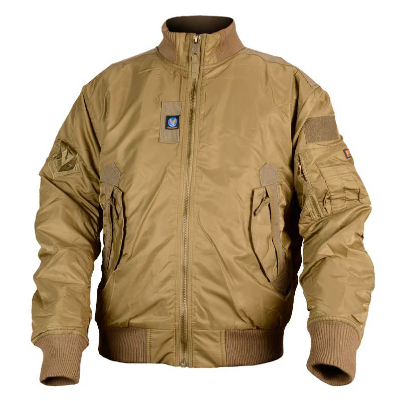 Tactical Stand Collar Padded Windproof Air Force Men's Bomber Jacket
