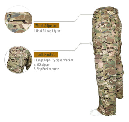 Pantalones tácticos para hombres Pantalones de combate al aire libre Camuflaje
