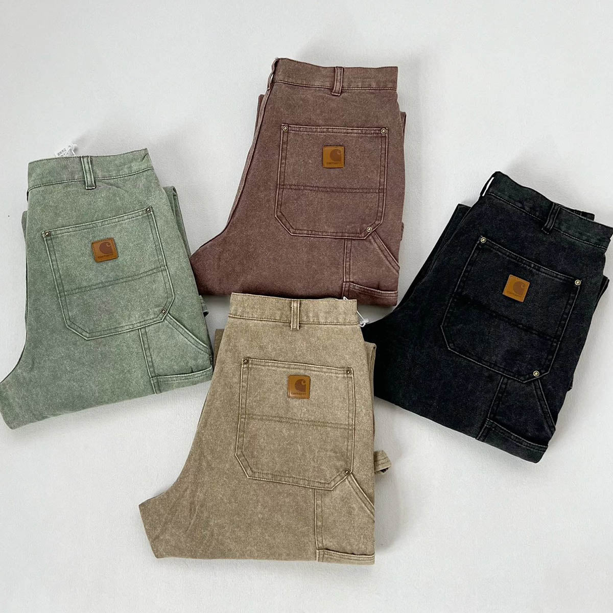 Vintage washed and distressed Carhartt work jeans