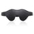 Velcro Eye Mask Black Leather Blindfolds