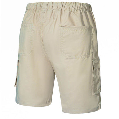 Camuflaje de algodón de carga de carga para hombres pantalones cortos de talla grande