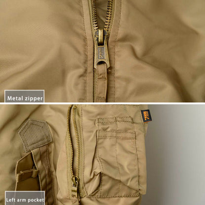 Stand Tactical Stand Collar Gold Solded Wind Force Force Men's Bomber Jacket