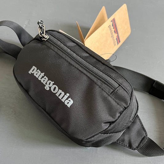 Terravia Mini Hip Pack 1L Lightweight 1-liter Hip Pack Black Color