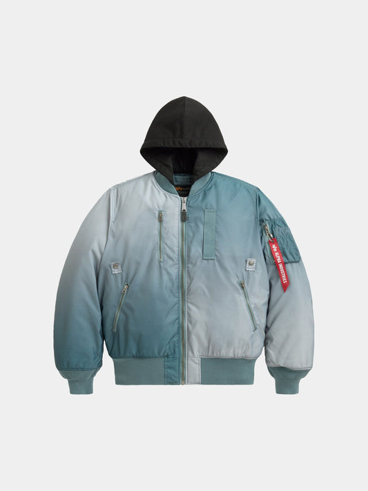 GRADIENT WASHED FLIGHT JACKET