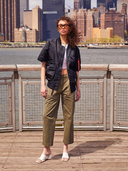 L-2B SHORT SLEEVE BOMBER JACKET