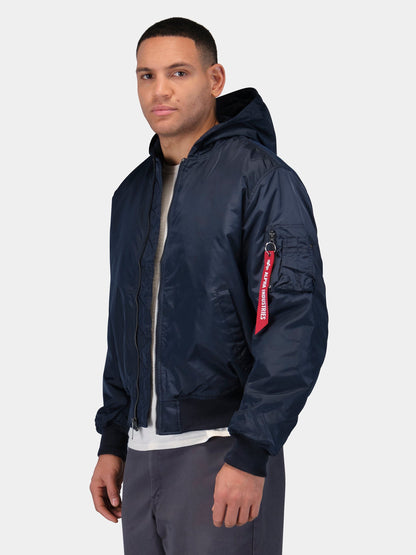 MA-1 HOODED OXFORD FLIGHT JACKET