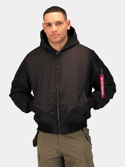 MA-1 HOODED OXFORD FLIGHT JACKET