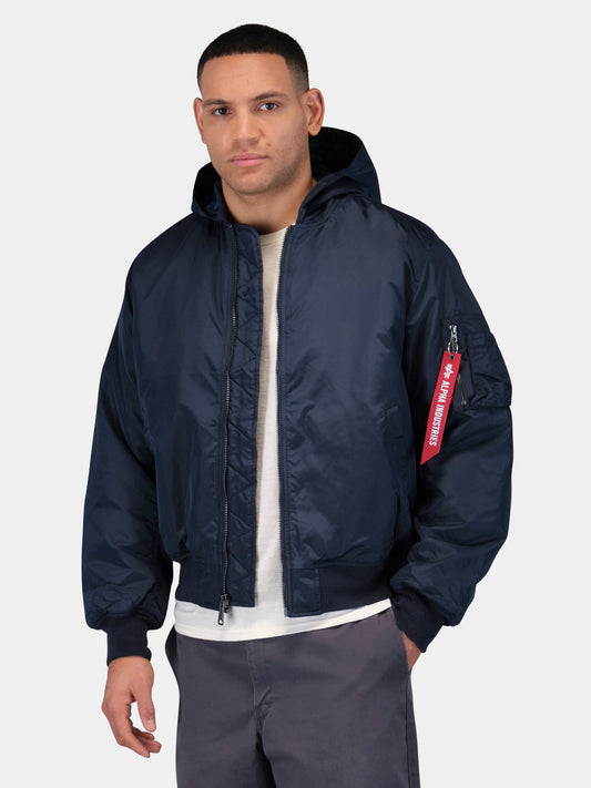 MA-1 HOODED OXFORD FLIGHT JACKET