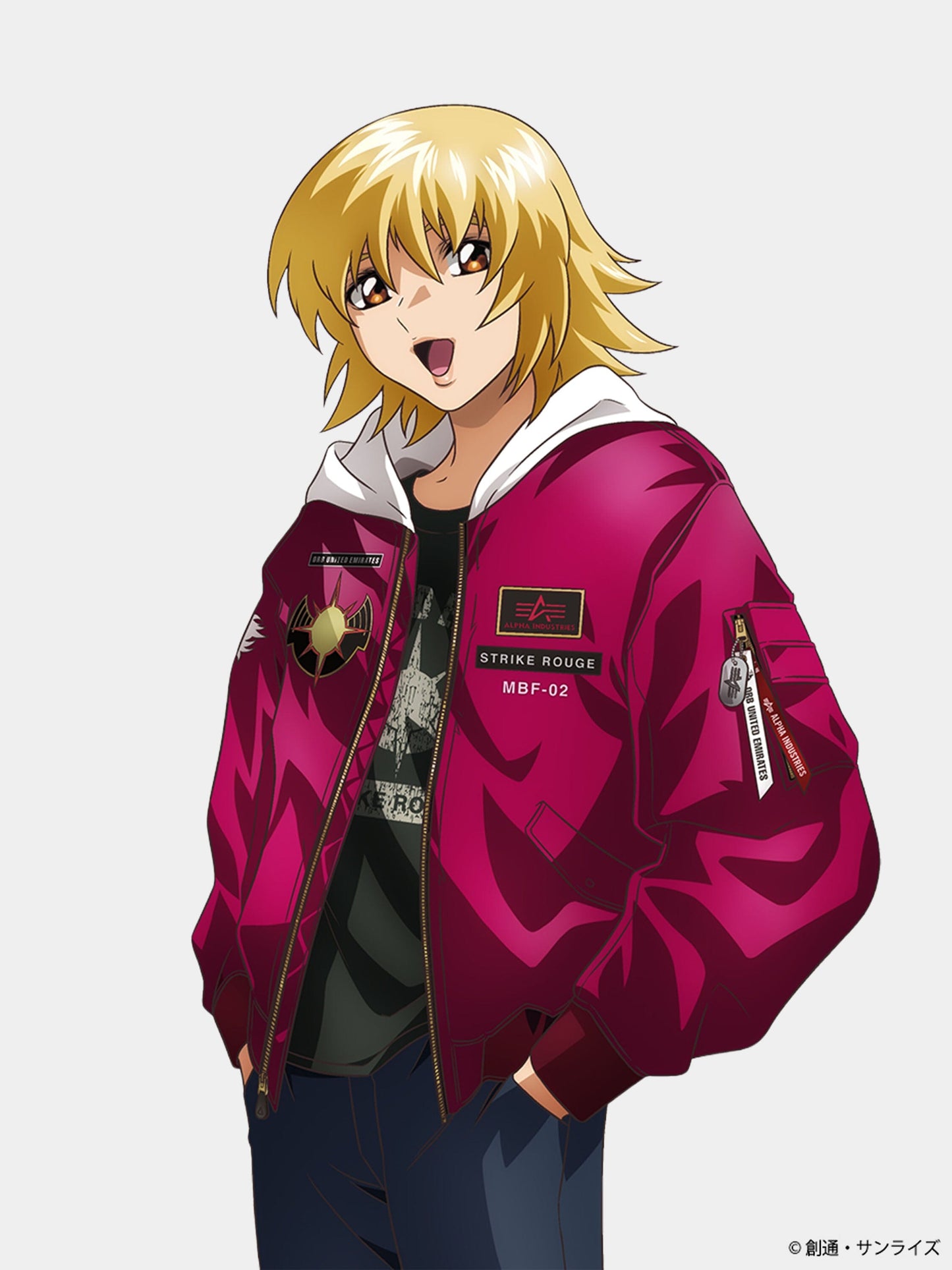 STRICT-G GUNDAM X ALPHA X CAGALLI YULA ATHHA MA-1 BOMBER JACKET