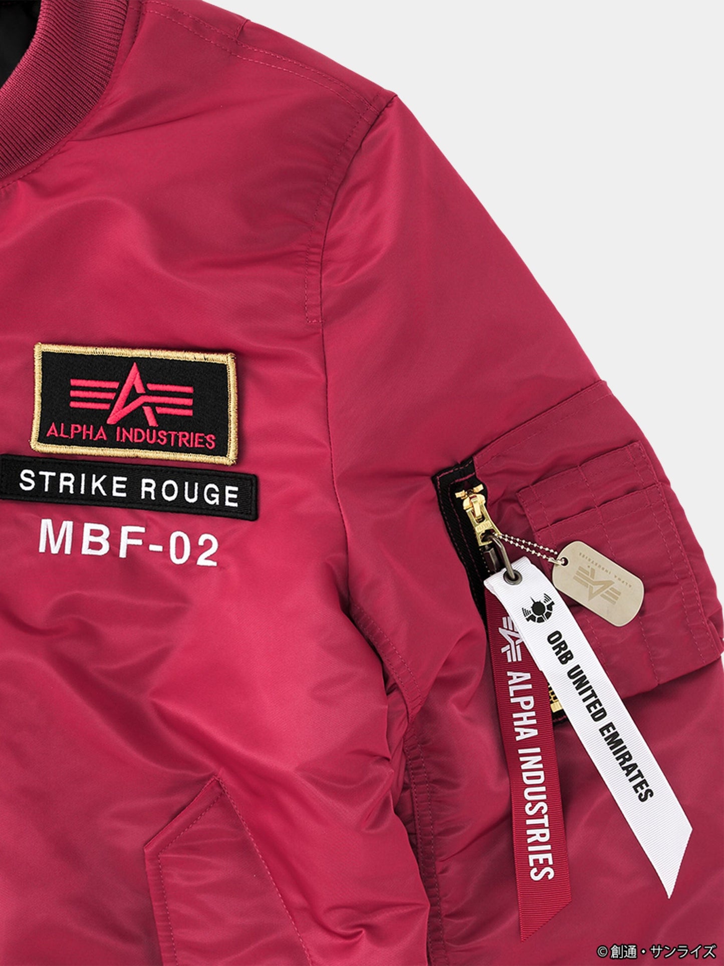 STRICT-G GUNDAM X ALPHA X CAGALLI YULA ATHHA MA-1 BOMBER JACKET