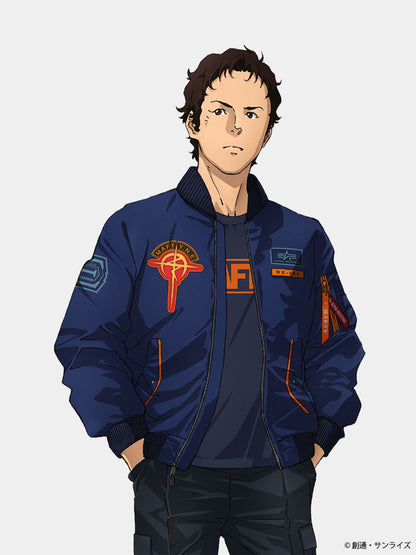 STRICT-G GUNDAM X ALPHA X HATHAWAY NOA MA-1 BOMBER JACKET