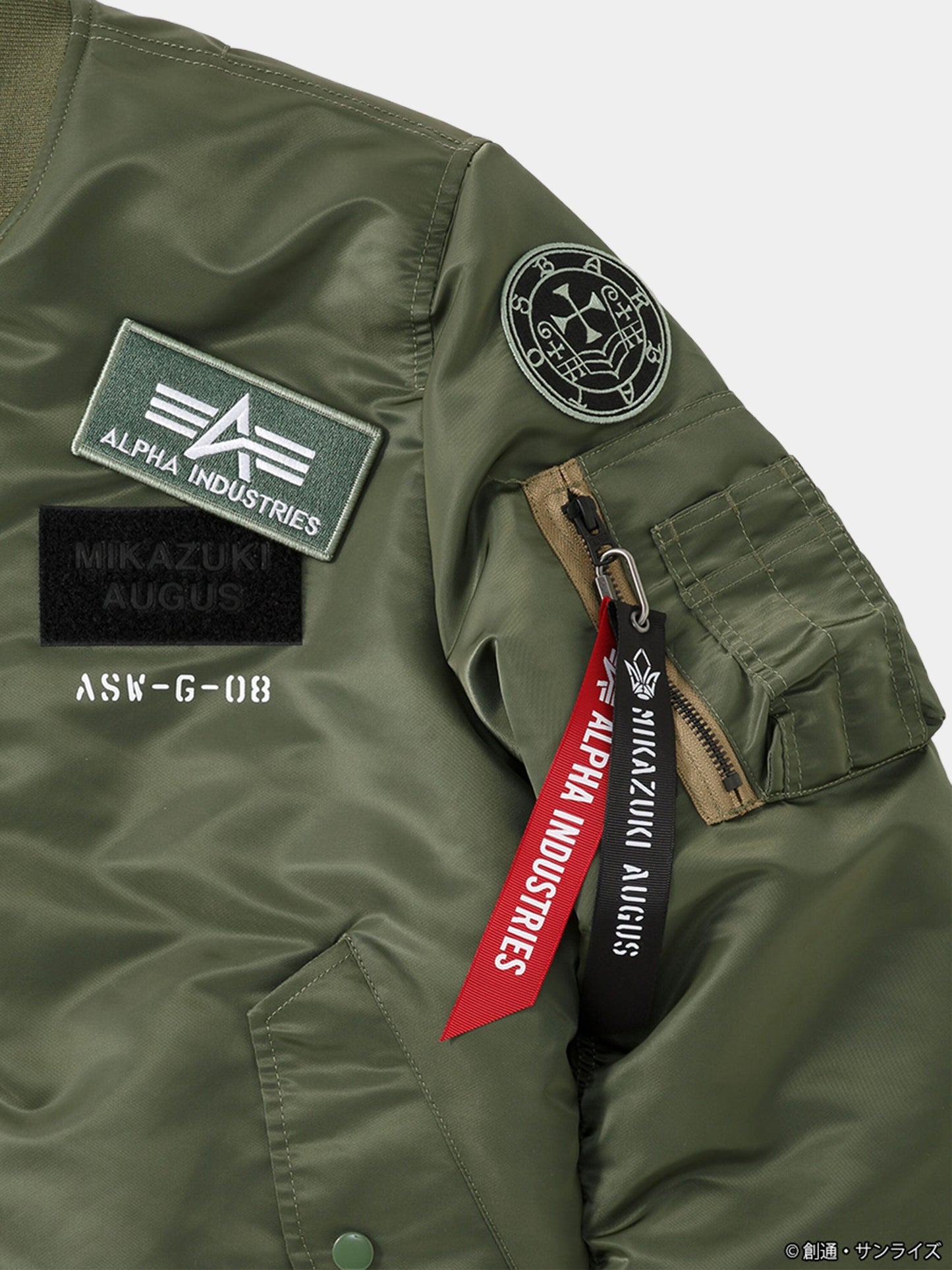 STRICT-G GUNDAM X ALPHA X MIKAZUKI AUGUS MA-1 BOMBER JACKET