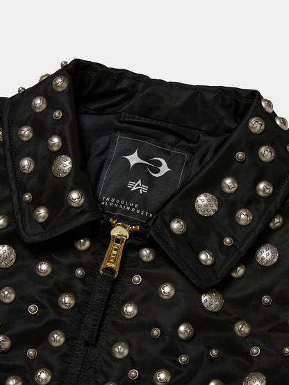 THUG CLUB X ALPHA CWU 45/P ALL OVER RIVET JACKET