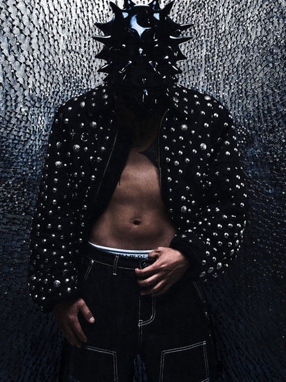 THUG CLUB X ALPHA CWU 45/P ALL OVER RIVET JACKET