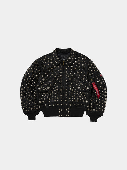 THUG CLUB X ALPHA CWU 45/P ALL OVER RIVET JACKET