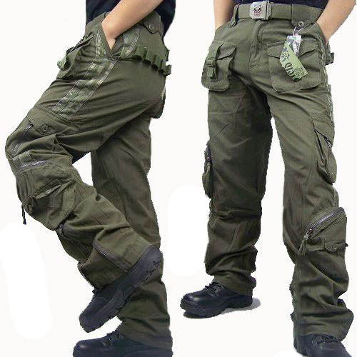 Casual Pockets Design Cargo Men's Pants - KINGEOUS