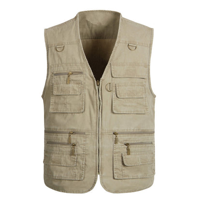 Outdoor Cotton Comfortable Plus Size Men's Vest