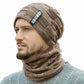 Winter Knitted Hat Scarf Set Wool Hat for Men Women