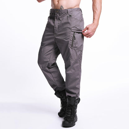 Camuflagem ao ar livre acampando calças masculinas escondidas