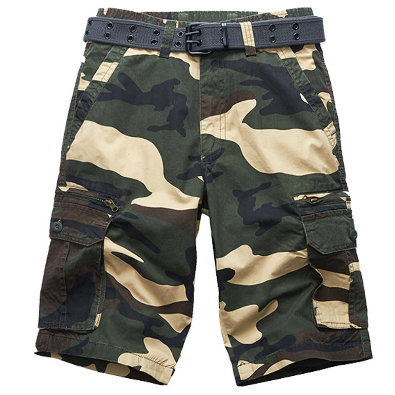 Casual Beach Camouflage Cotton Men's Shorts