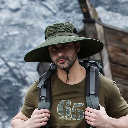 قبعة صياد السمك سريعة الجفاف ومقاومة للأشعة فوق البنفسجية في الهواء الطلق