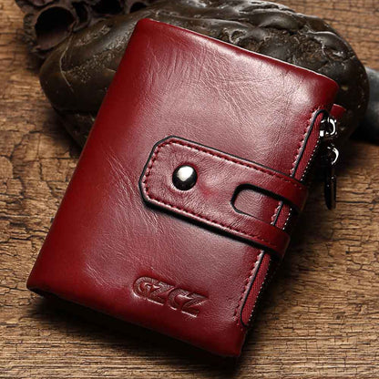 RFID Tolft Protection en cuir Carte Coin Men's Wallet