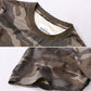 Outdoor Casual Camouflage Round Neck Men Short Sleeve T-shirt