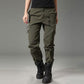 Military StyleMulti-Pocket Women's Cargo Pants