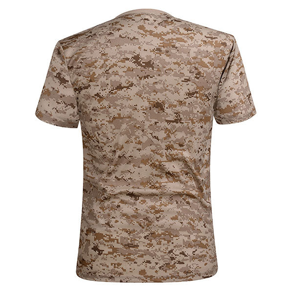 Camo Round Neck Short-sleeved Quick-drying Men's T-shirt