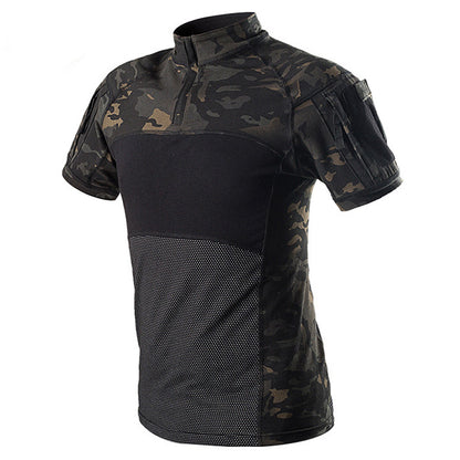 T-shirt de manga curta de manga curta