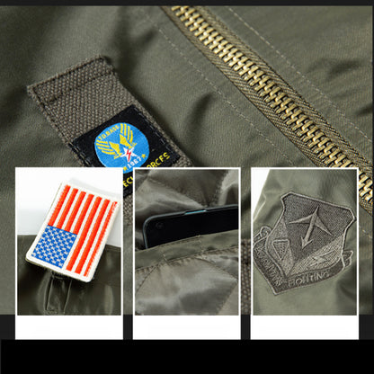 Retro MA1 Air Force Pilot Herren -verdickte Jacke