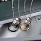 Classical Cross Pattern Stainless Steel Couple Necklaces - KINGEOUS