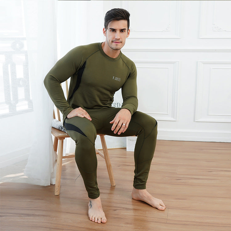 Outdoor Solid Color Winter Sports Thermal Underwear Set
