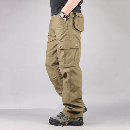 Casual Multi Pocket Military Plus Size Men's Cargo Pants - KINGEOUS