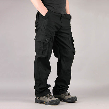 Casual Multi Pocket Military Plus Size Men's Cargo Pants - KINGEOUS