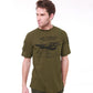 Aircraft Printed Round Neck Short Sleeve Men's T-shirt