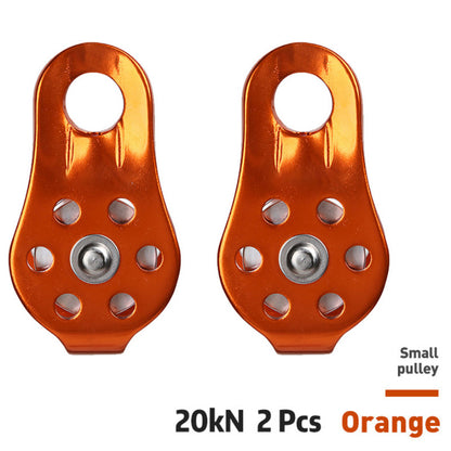 Rock Climbing Pulley Fixed Sideplate Single Sheave Pulley Outdoor Survival Tool