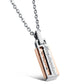 Love Devotion CZ Inlaid Stainless Steel Couple Necklaces - KINGEOUS
