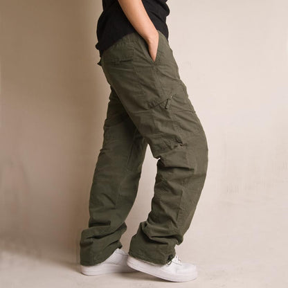 سروال رجالي شتوي دافئ بطبقة مزدوجة من القطن السميك للأماكن الخارجية