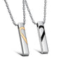 Love Is Be Loved Staineless Steel Heart Couple Necklaces - KINGEOUS