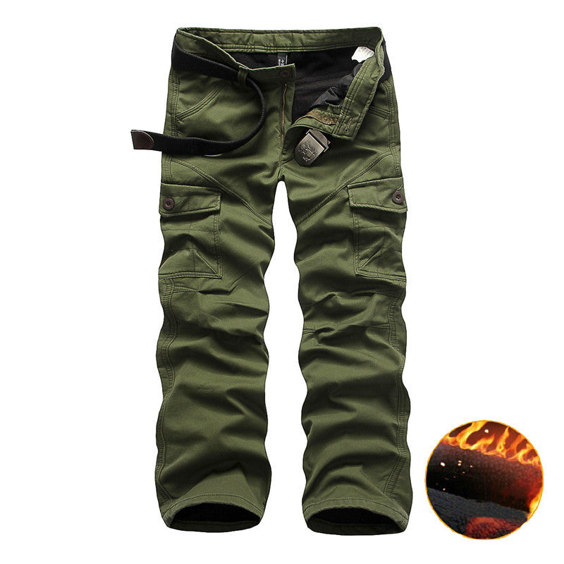 Winter Double Layer Thick Baggy Cotton Outdoor Men's Pants
