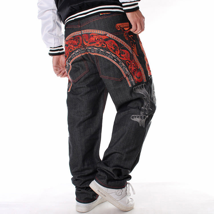Fashion Embroidered Casual Skate Men pants